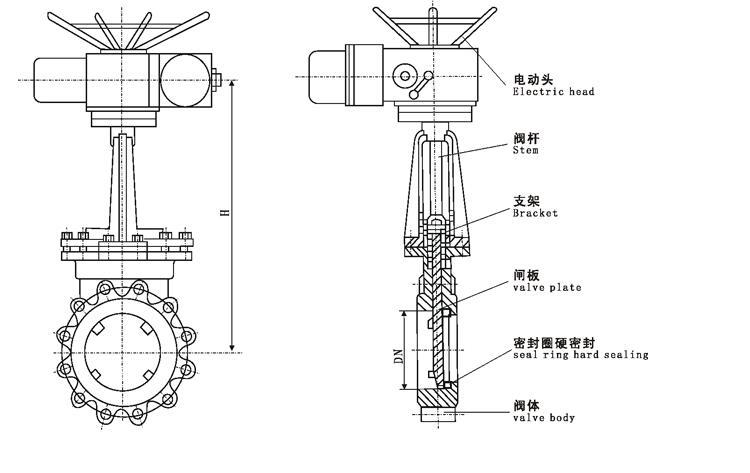 電動(dòng)梅花形刀型閘閥