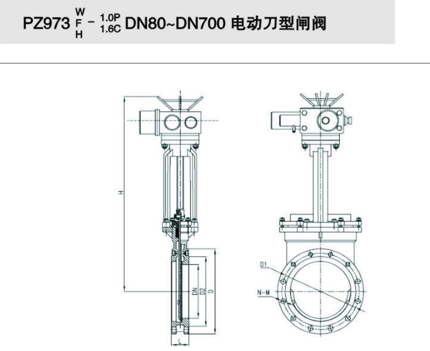 電動刀型閘閥